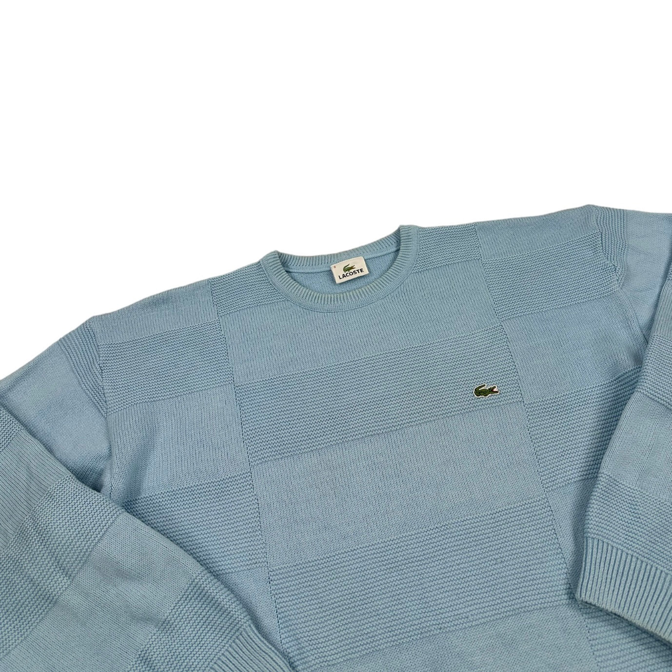 Lacoste Vintage babyblue knit Sweatshirt