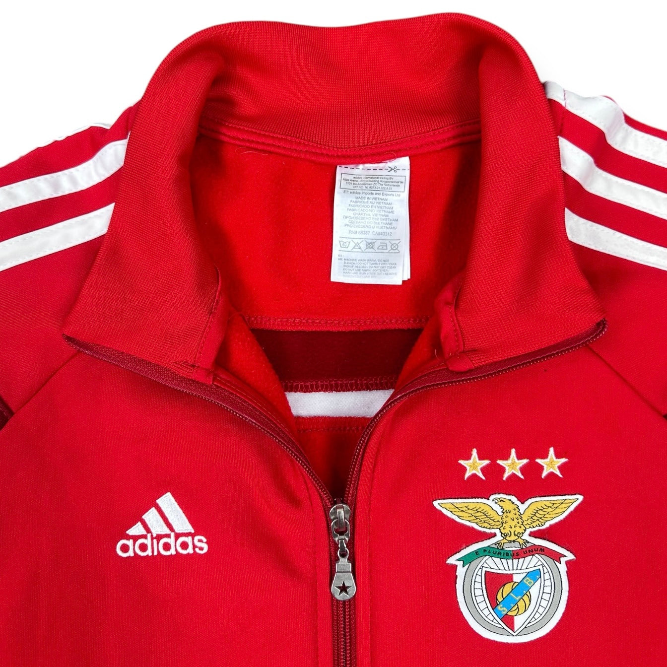 Adidas Vintage red SL Benfica Sweatjacket