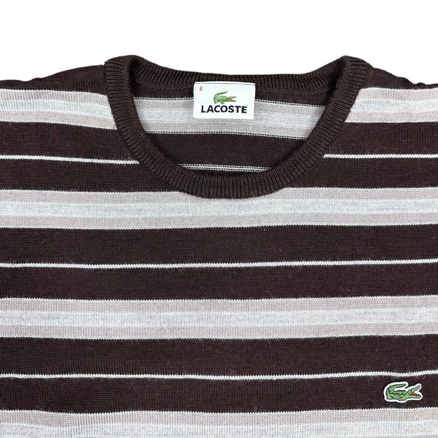 Lacoste Vintage brown knit Sweatshirt