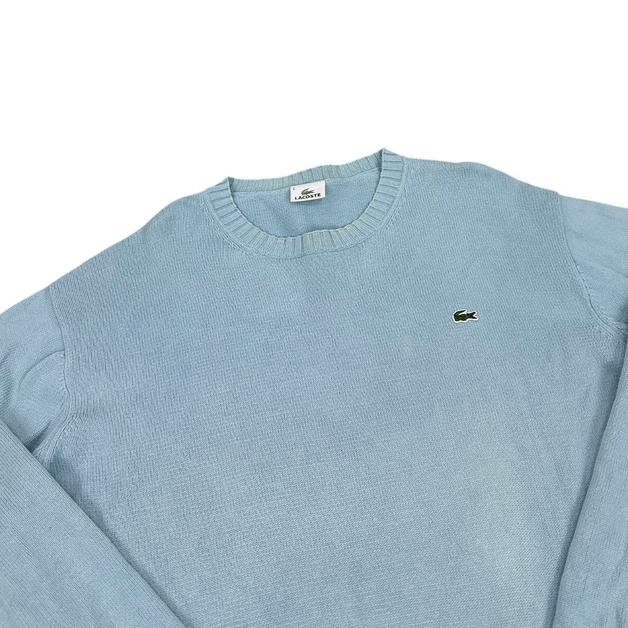 Lacoste Vintage babyblue knit Sweatshirt