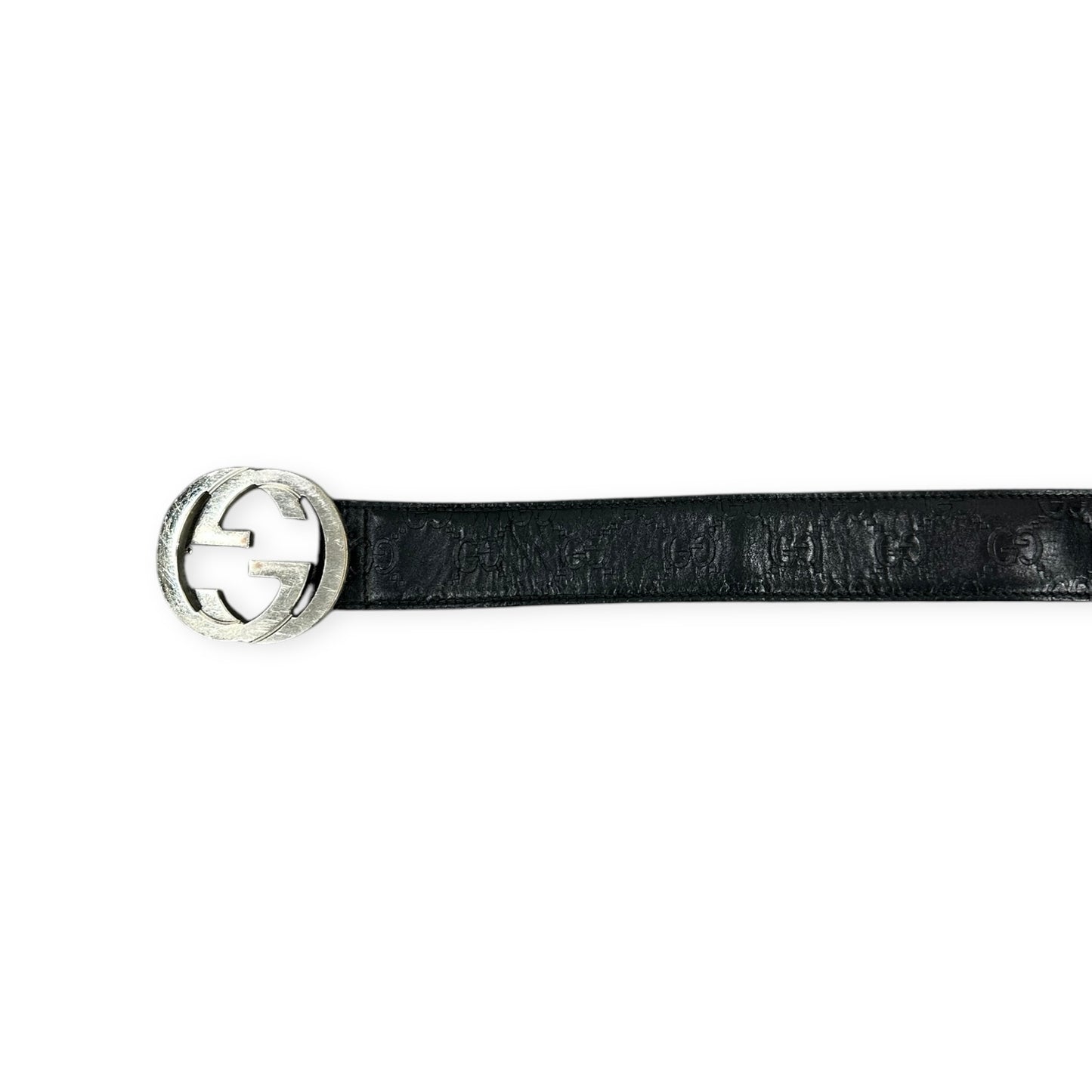 Gucci Vintage black leather belt