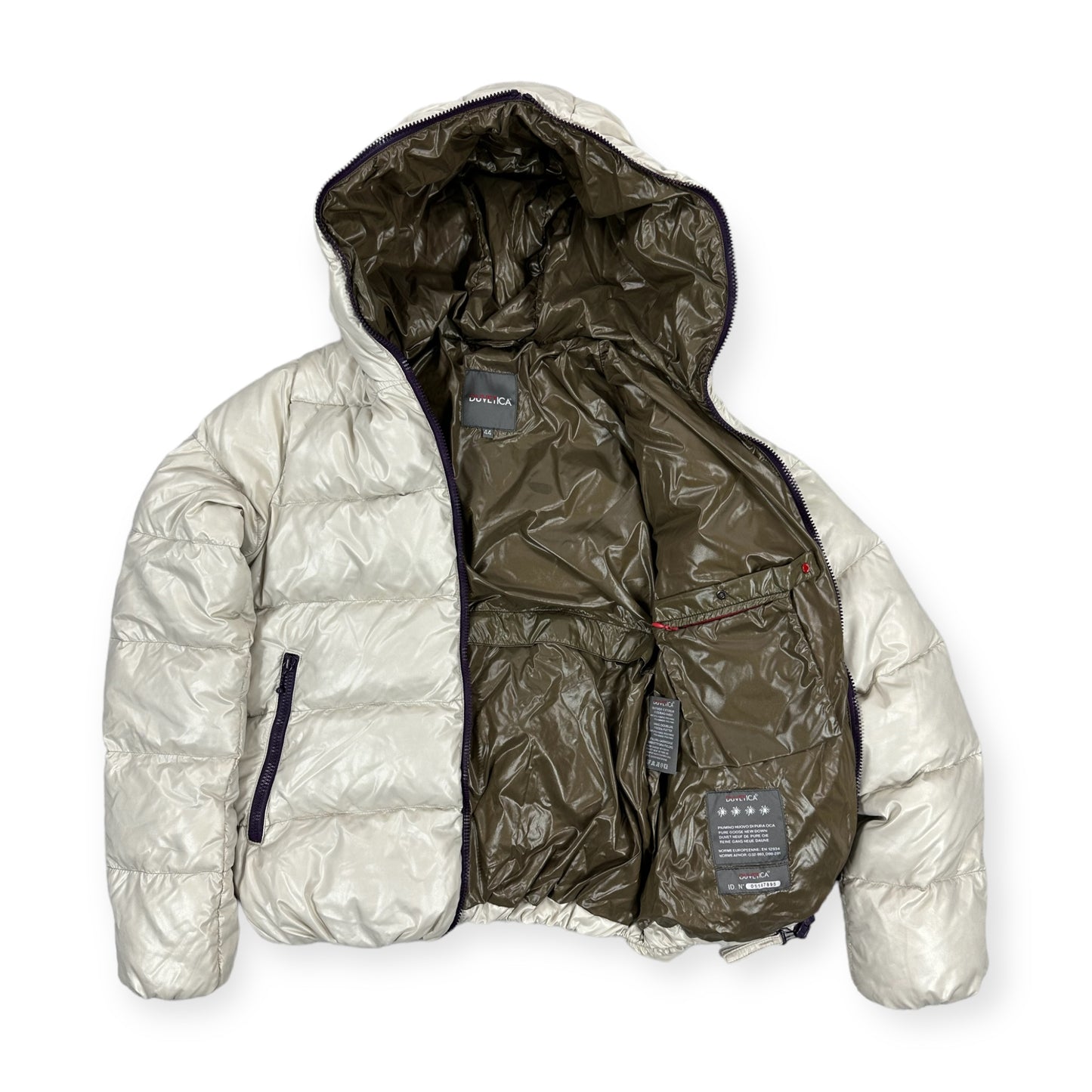 Duvetica Vintage creme down Jacket