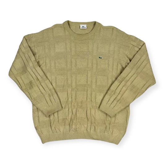 Lacoste Vintage beige knit Sweatshirt