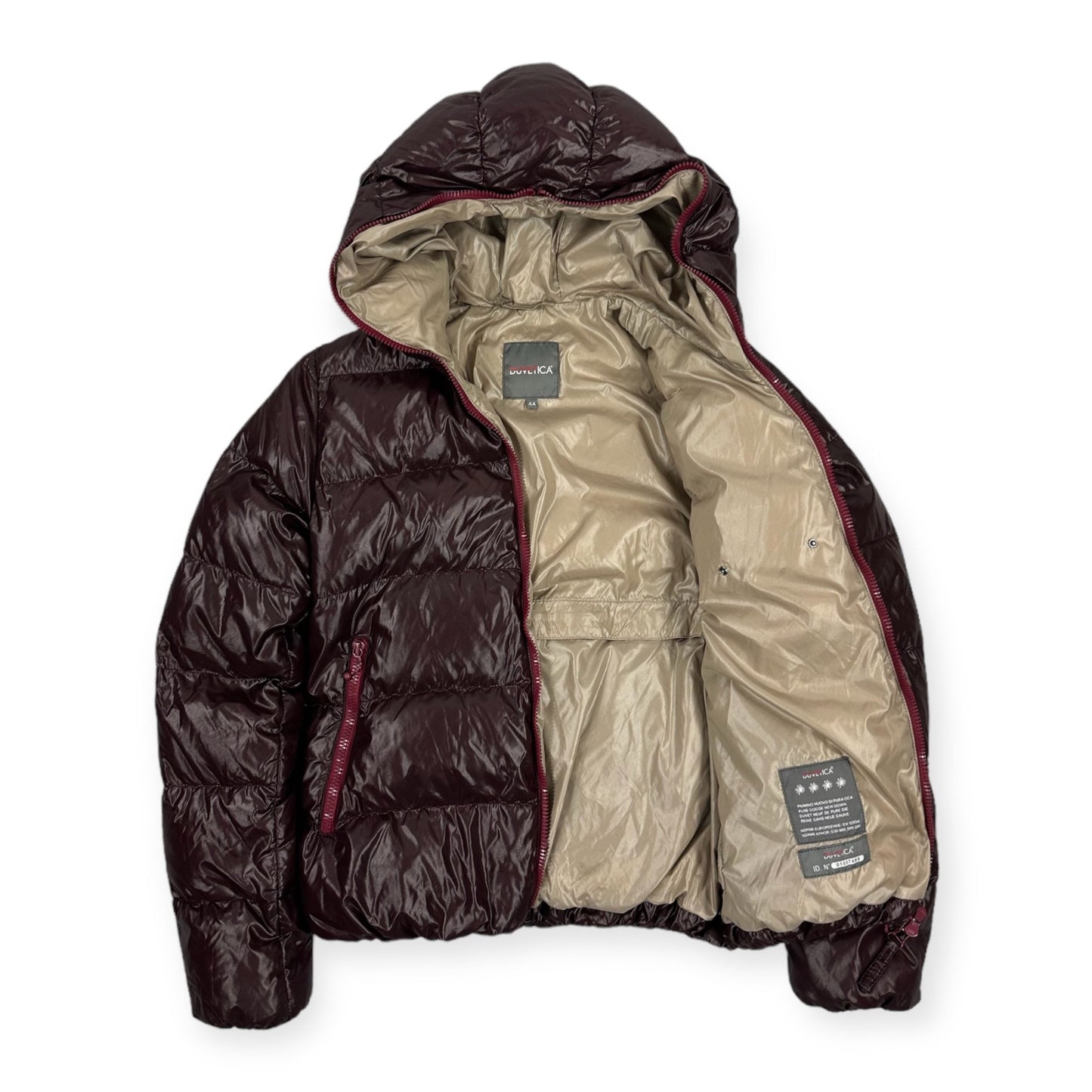 Duvetica Vintage burgundy red down Jacket