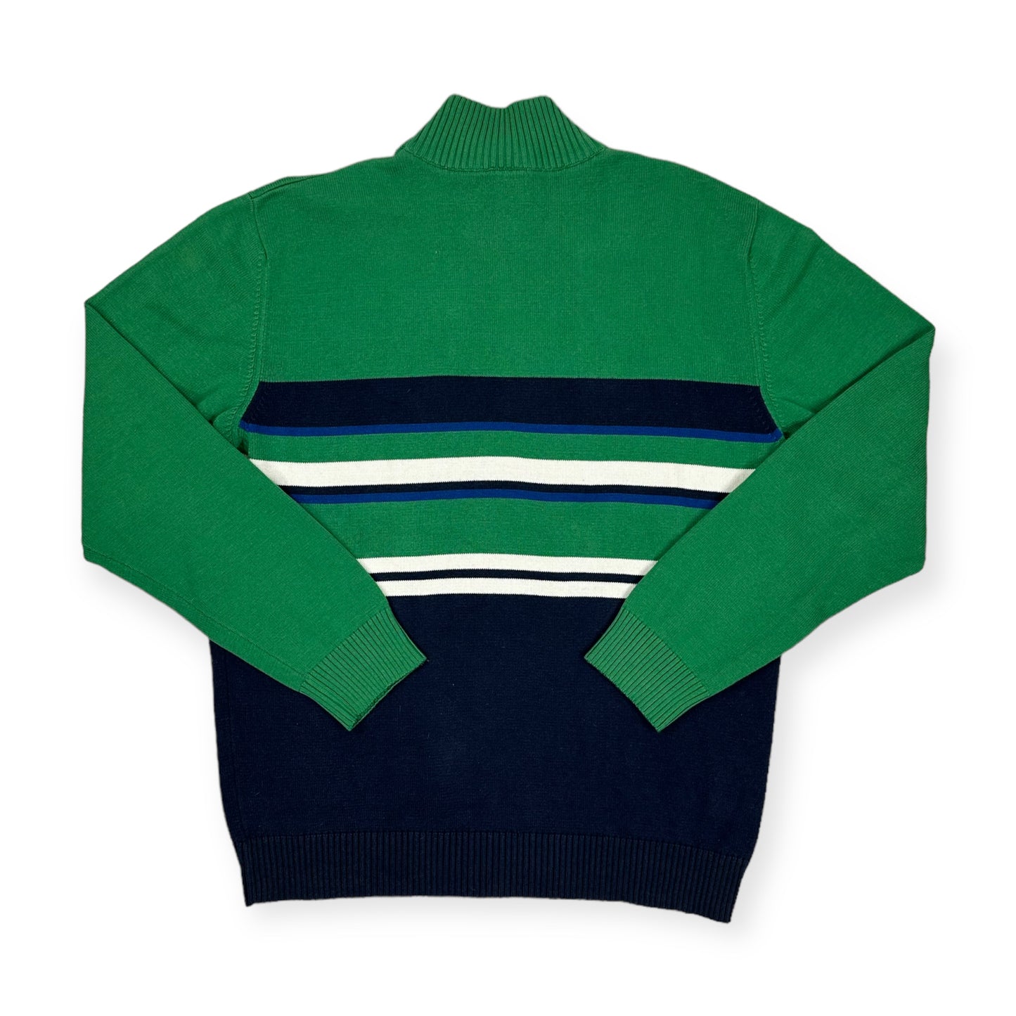 Lacoste Vintage green half zip knit Sweatshirt