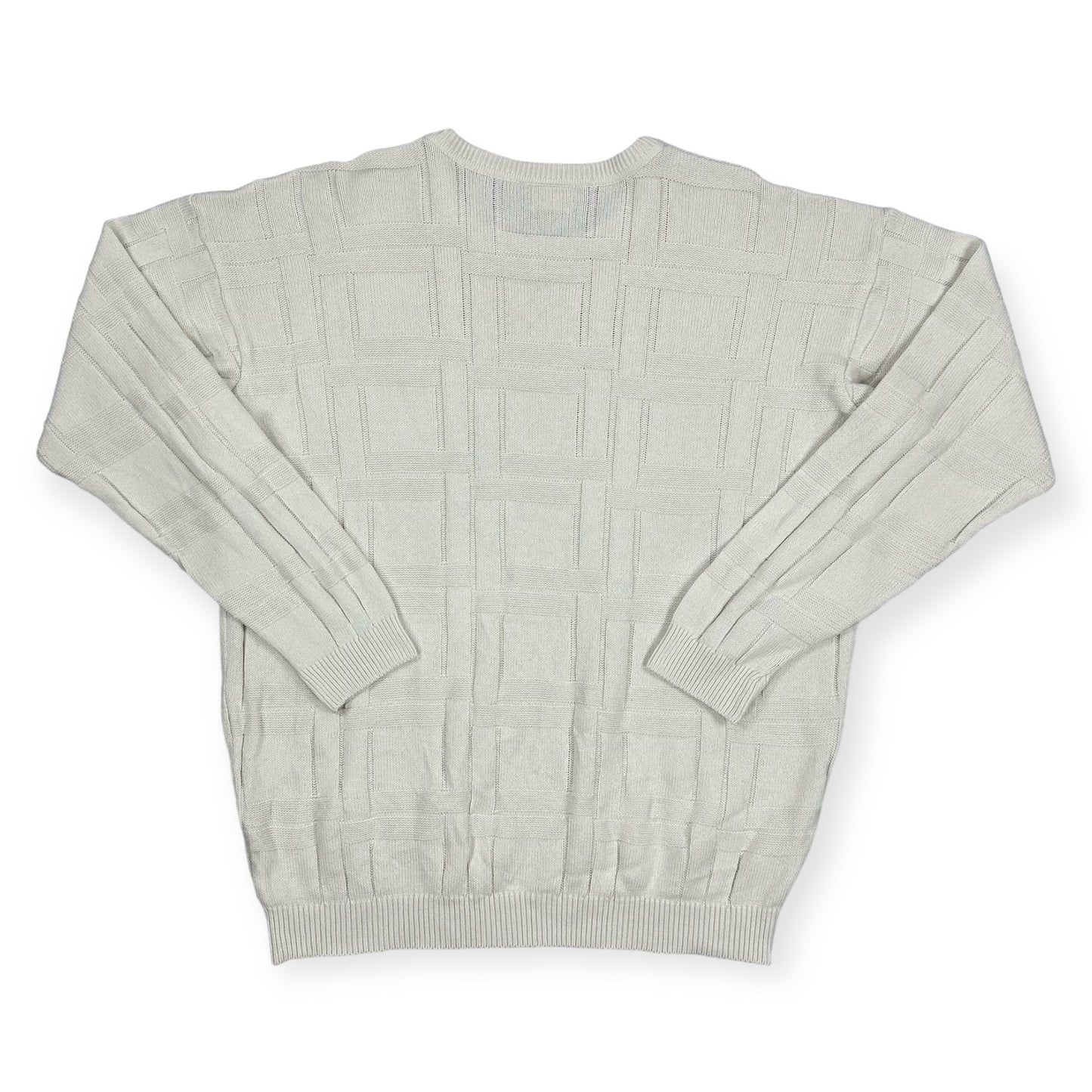 Lacoste Vintage white knit Sweatshirt