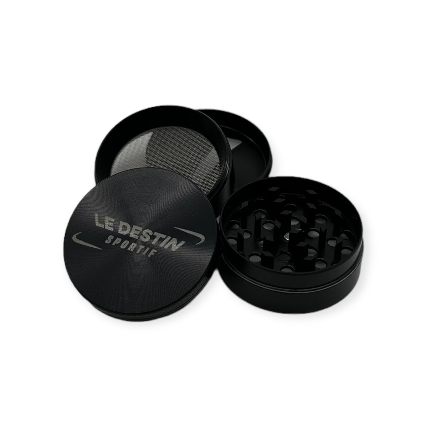 le destin sportif black aluminium Grinder