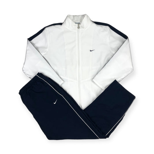 Nike Vintage white navy blue Tracksuit