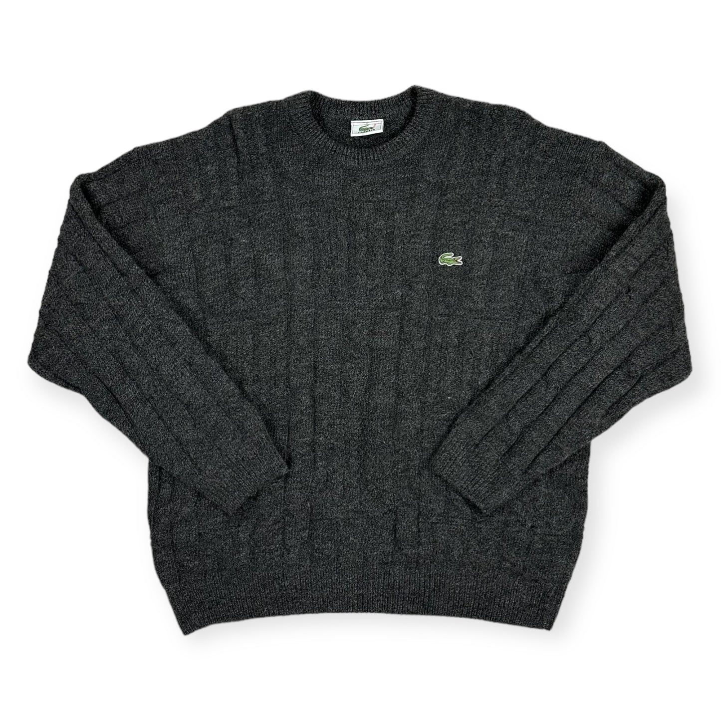 Lacoste Vintage dark grey knit Sweatshirt