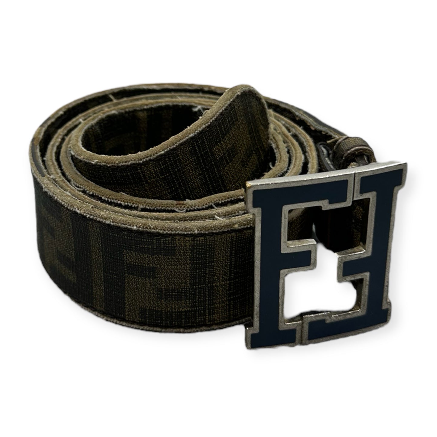 Fendi Vintage monogram leather belt