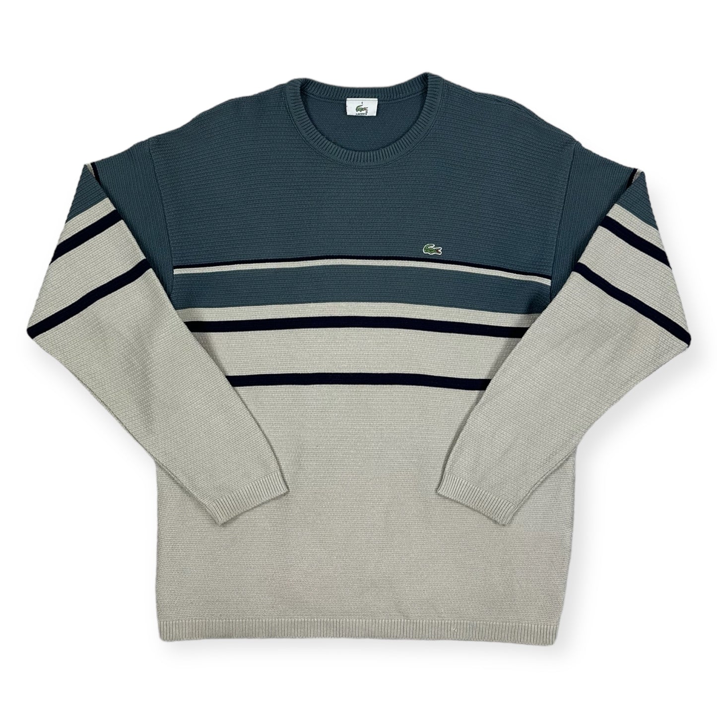 Lacoste Vintage beige knit Sweatshirt