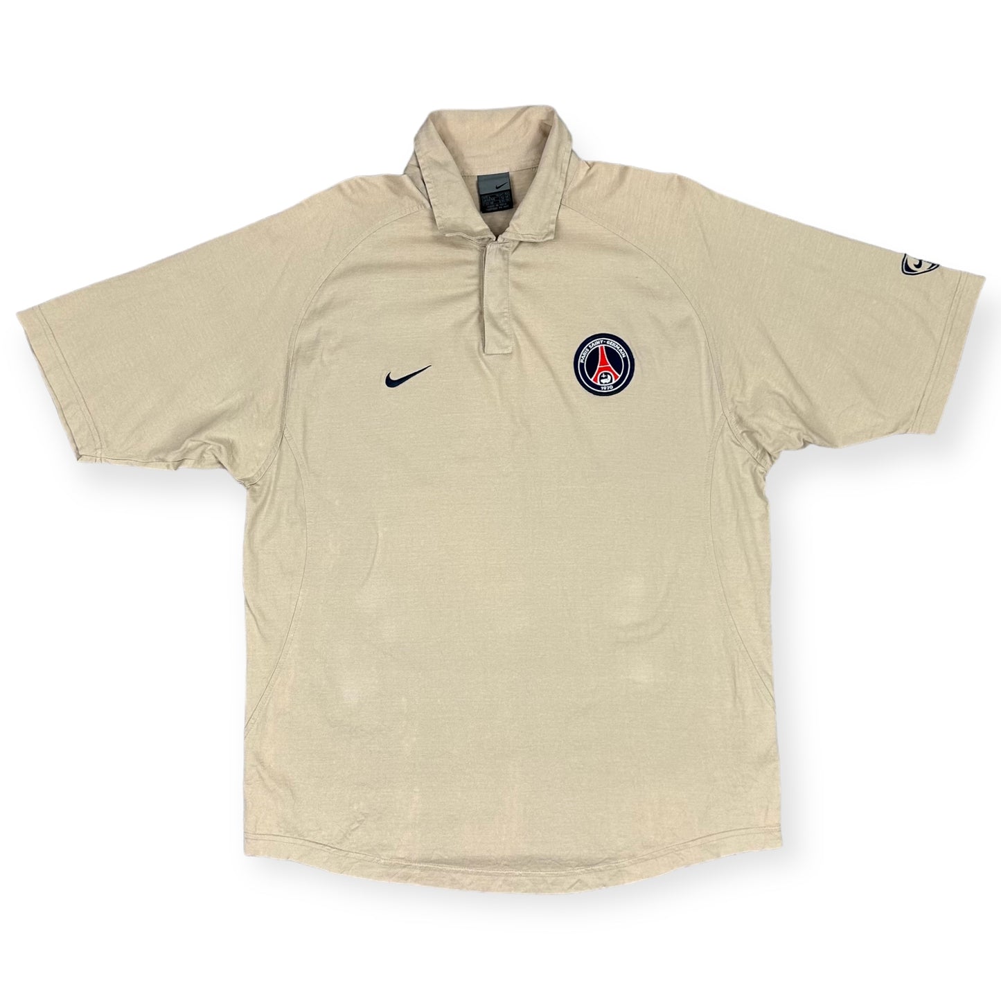 Nike Vintage beige Paris Saint-Germain Polo Shirt