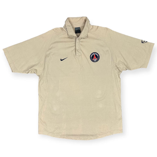 Nike Vintage beige Paris Saint-Germain Polo Shirt