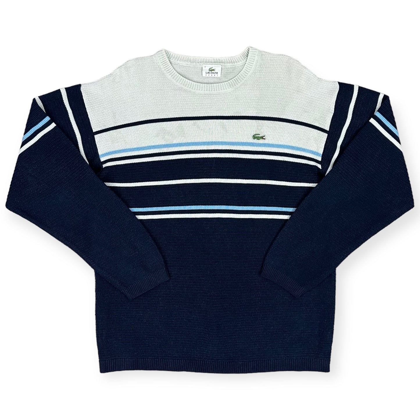 Lacoste Sport Vintage navy blue knit Sweatshirt