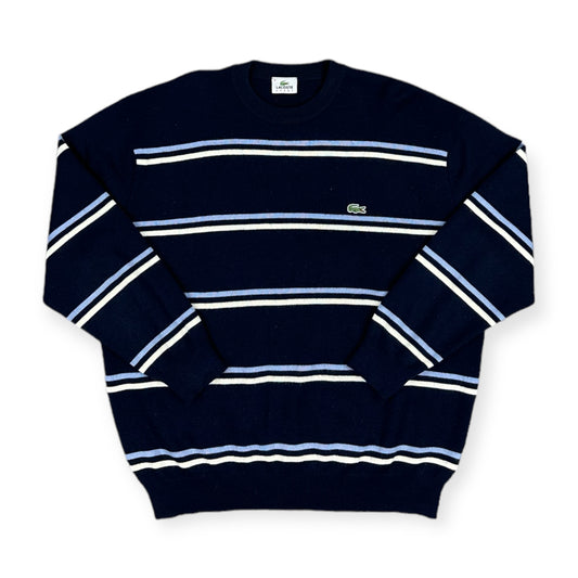 Lacoste Vintage navy blue knit Sweatshirt