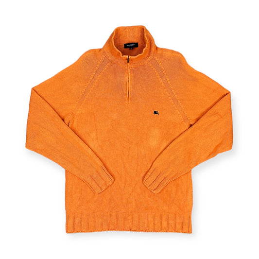 Burberry Vintage orange half zip knit Sweatshirt