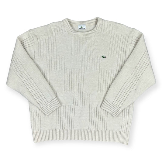 Lacoste Vintage beige knit Sweatshirt