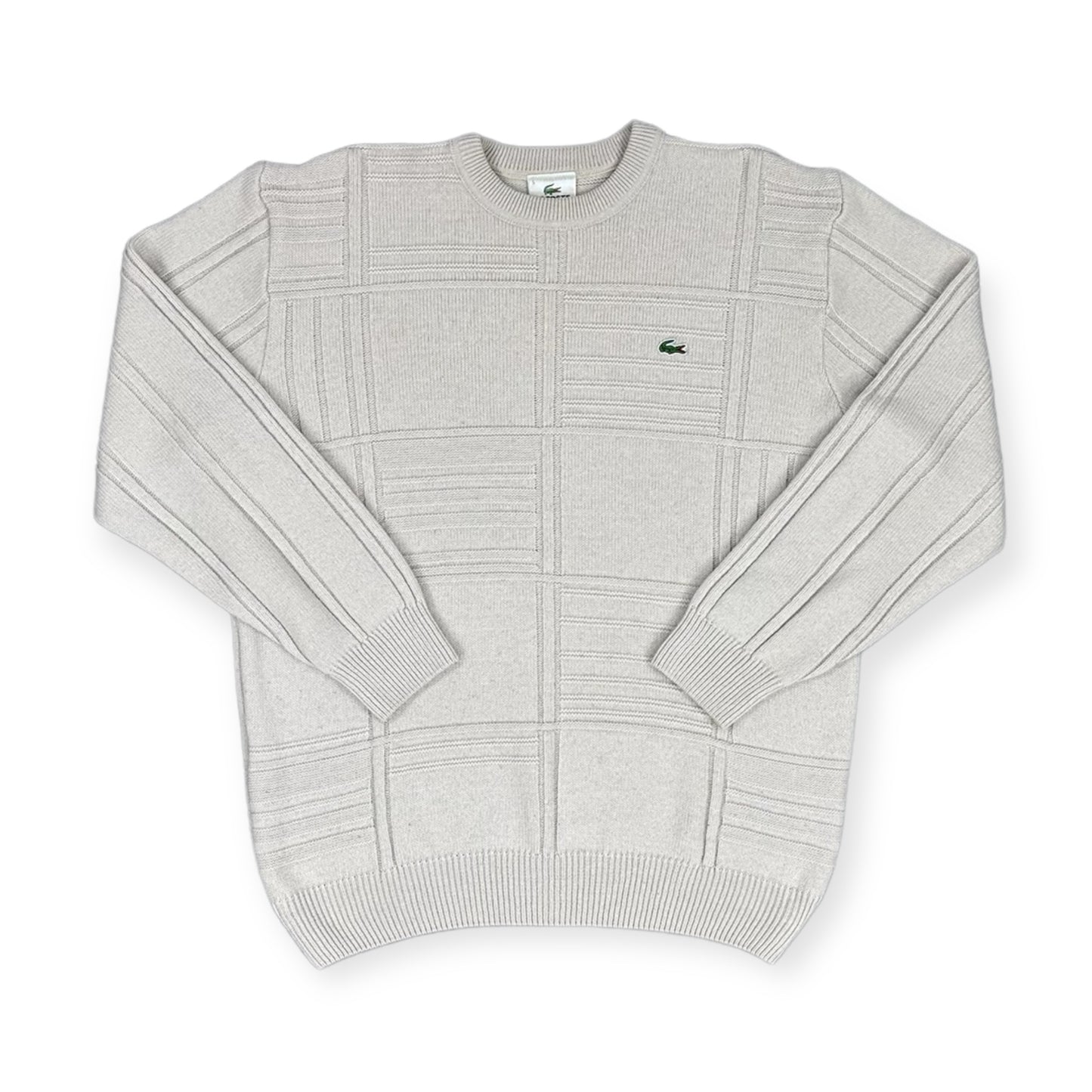 Lacoste Vintage beige knit Sweatshirt