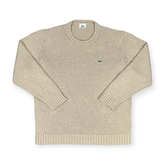 Lacoste Vintage beige knit Sweatshirt