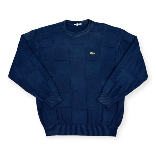 Lacoste Vintage navy blue knit Sweatshirt