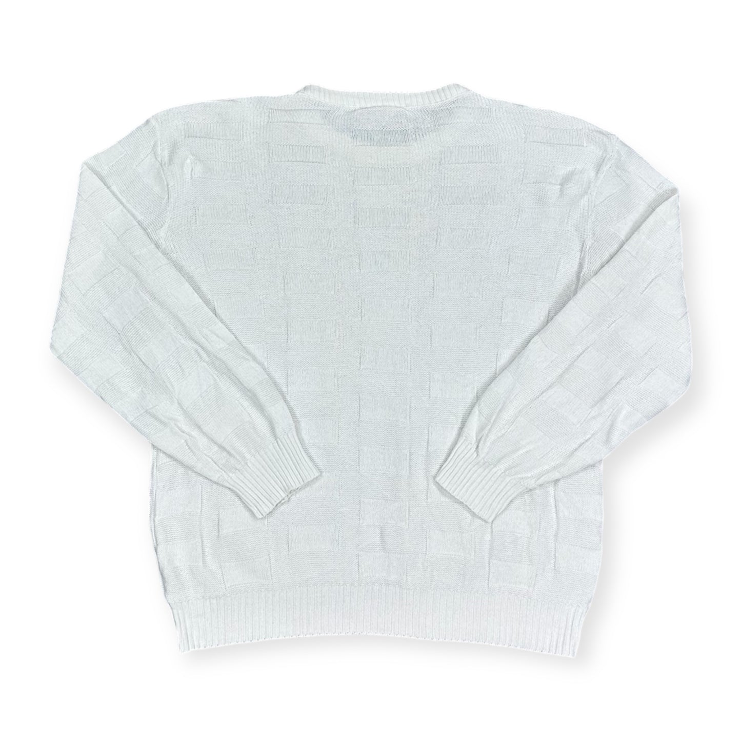 Lacoste Vintage white knit Sweatshirt