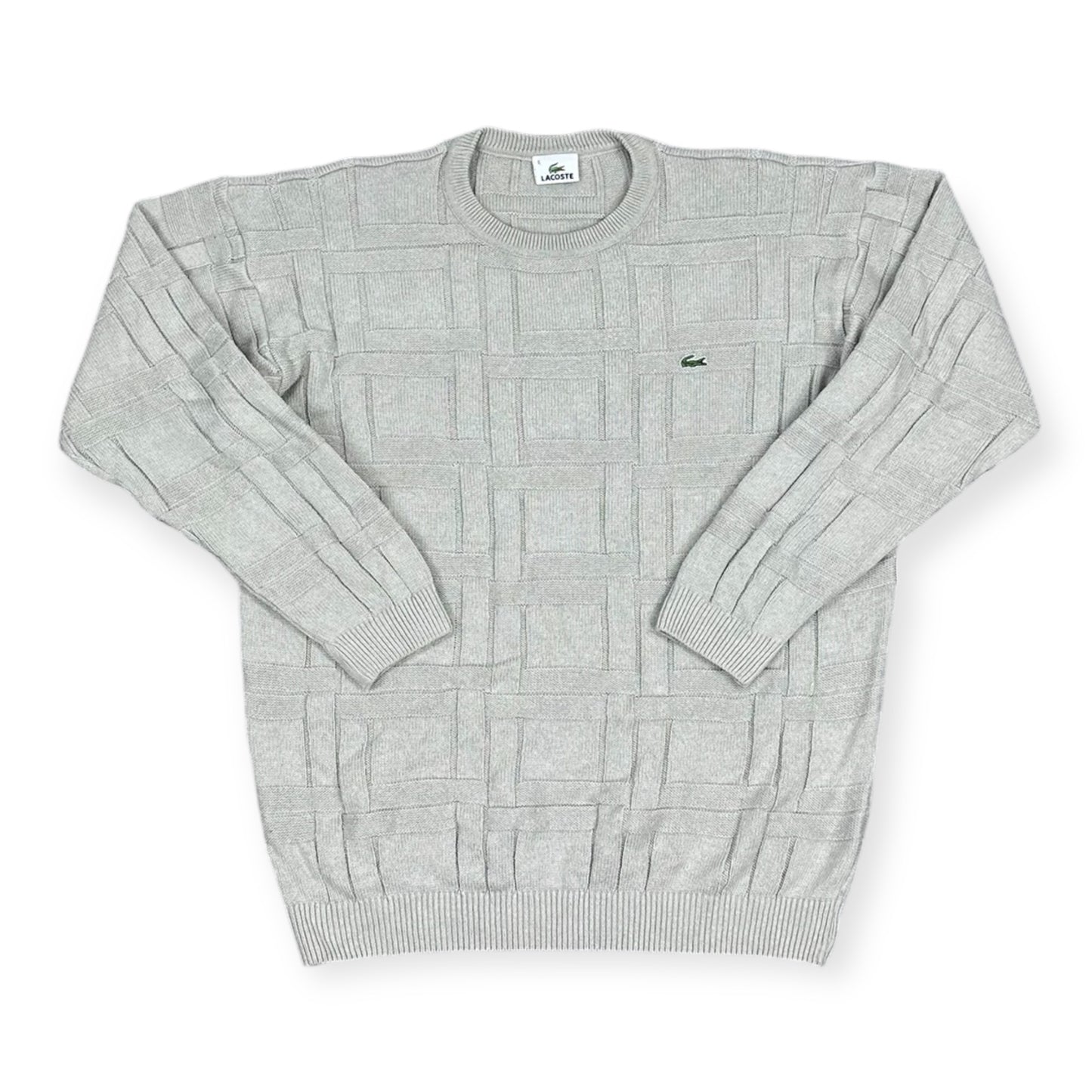 Lacoste Vintage grey knit Sweatshirt