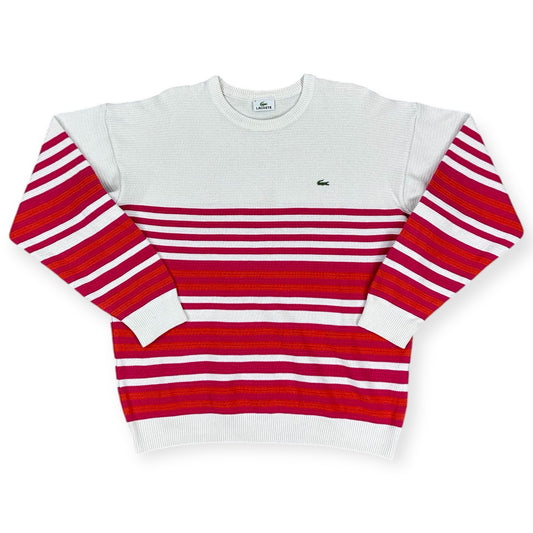 Lacoste Vintage white knit Sweatshirt