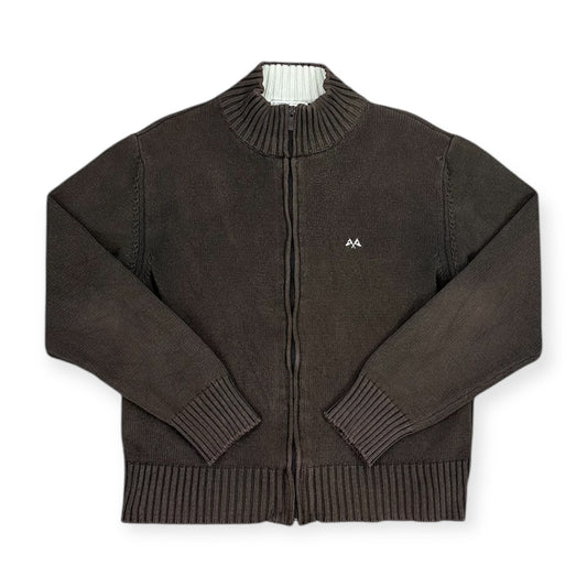 Burberry Vintage brown knit Sweatjacket