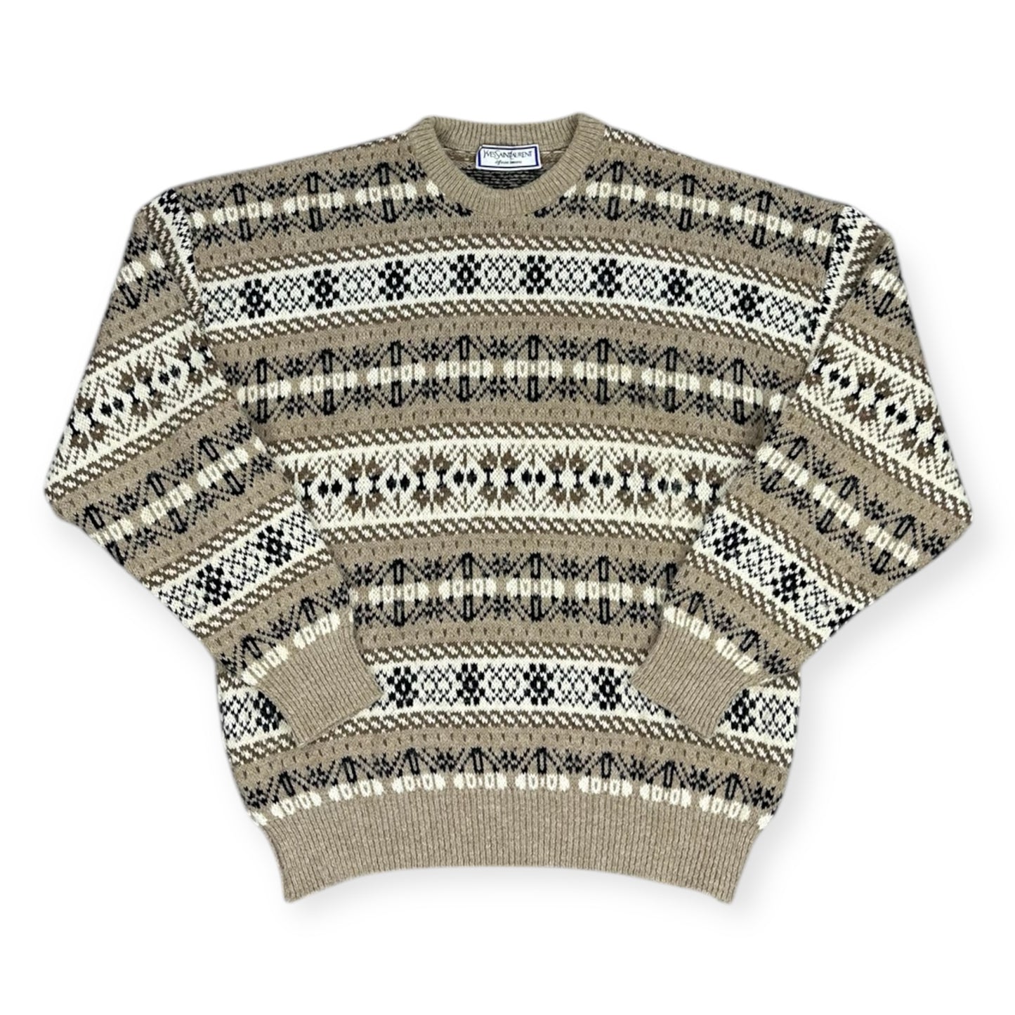 Yves Saint Laurent beige knit Sweatshirt