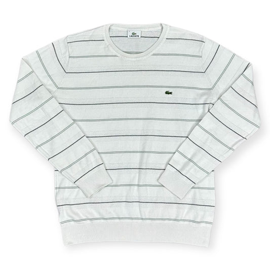 Lacoste Vintage white knit Longsleeve