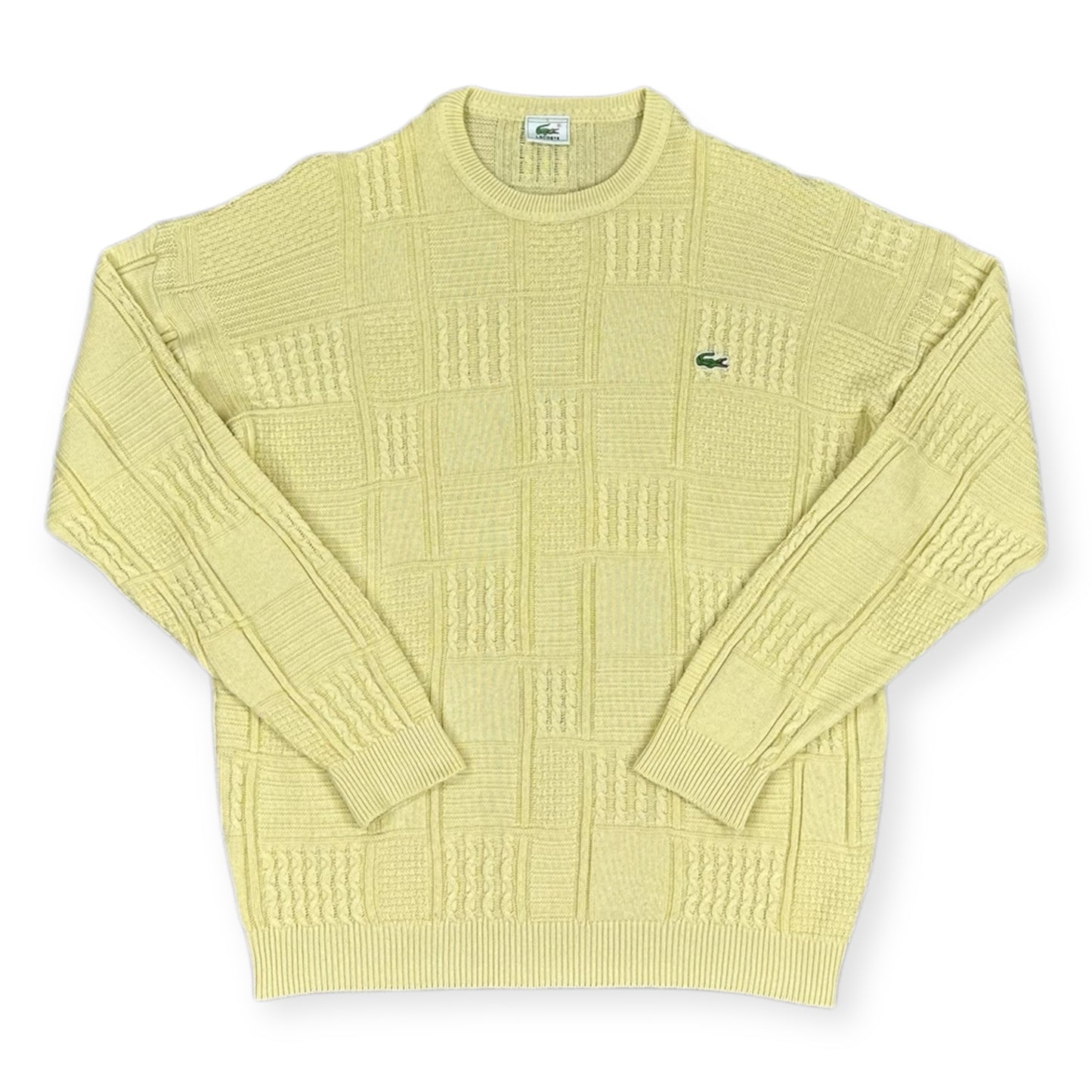 Lacoste Vintage yellow knit Sweatshirt