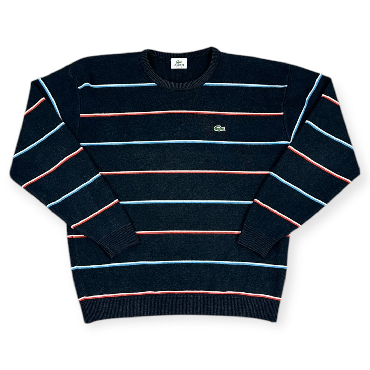 Lacoste Vintage navy blue knit Sweatshirt