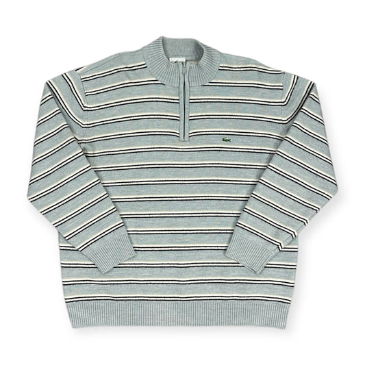 Lacoste Vintage grey half zip Sweatshirt