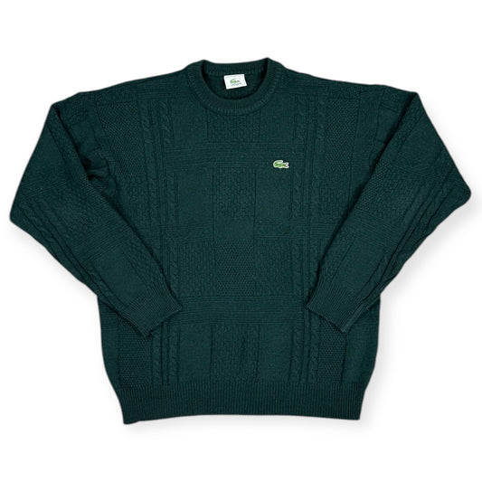 Lacoste Vintage dark green knit Sweatshirt