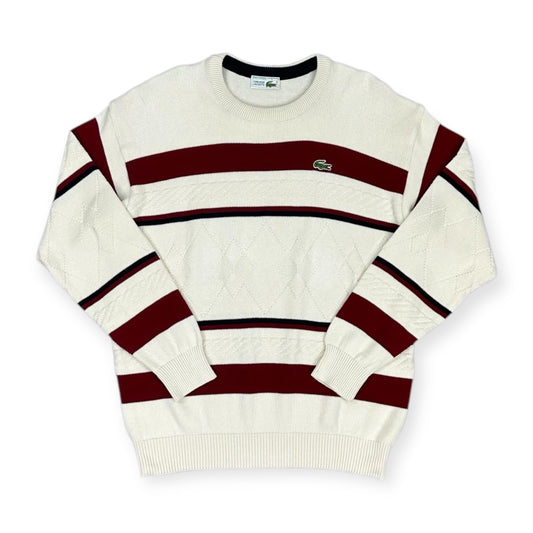 Lacoste Vintage creme knit Sweatshirt