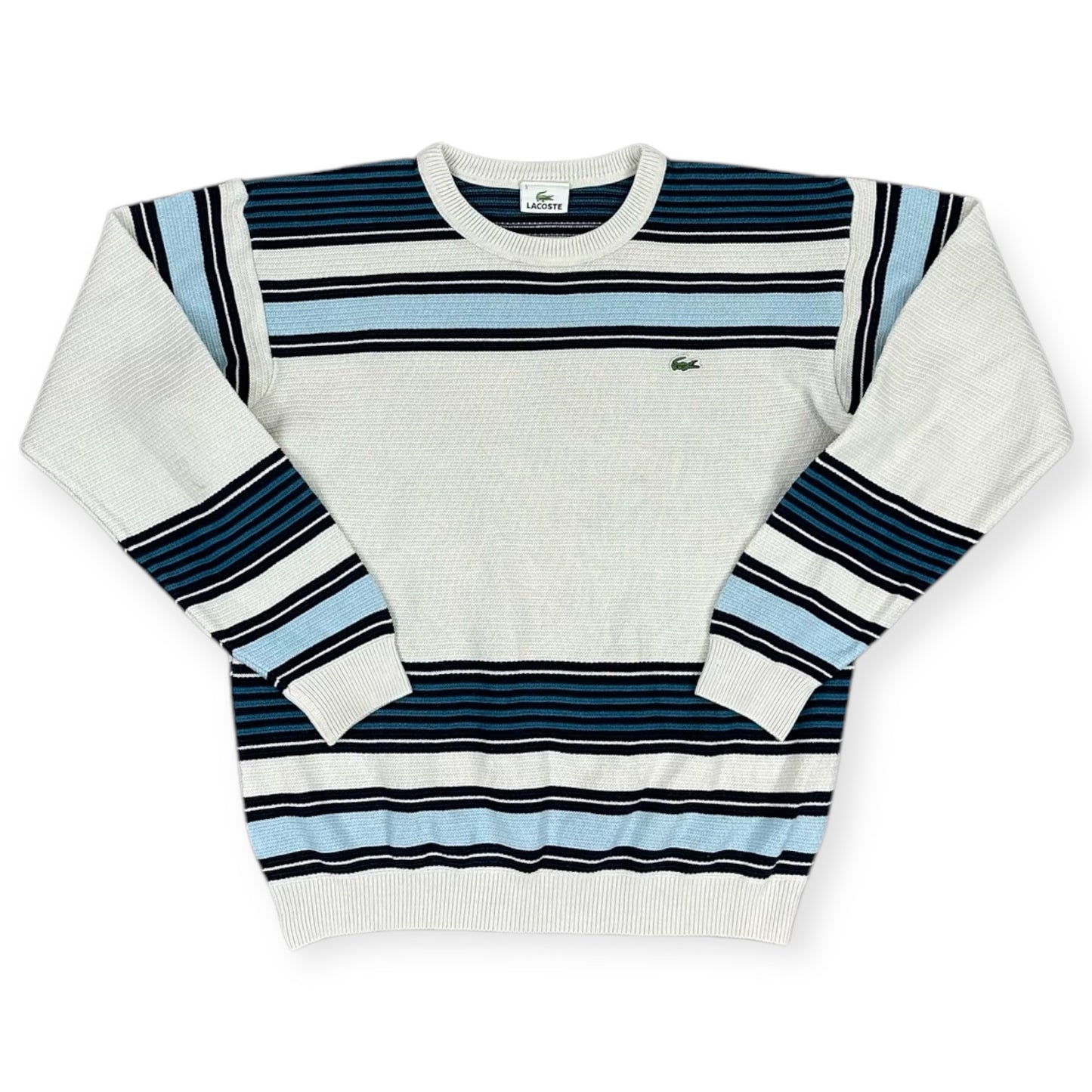 Lacoste Vintage white knit Sweatshirt