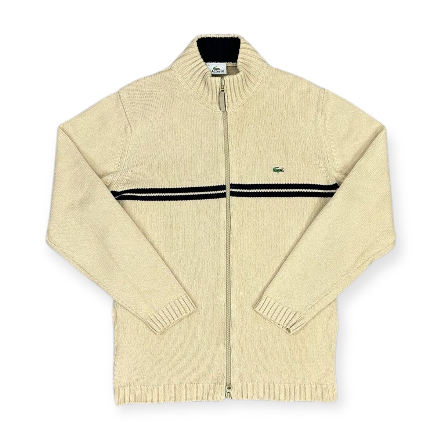 Lacoste Vintage beige knit Jacket