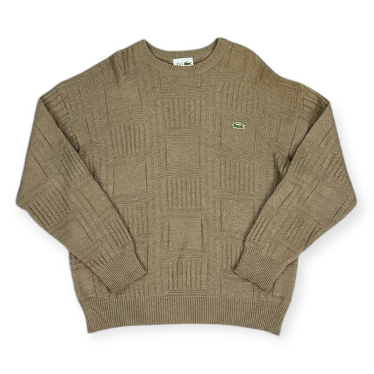 Lacoste Vintage khaki knit Sweatshirt