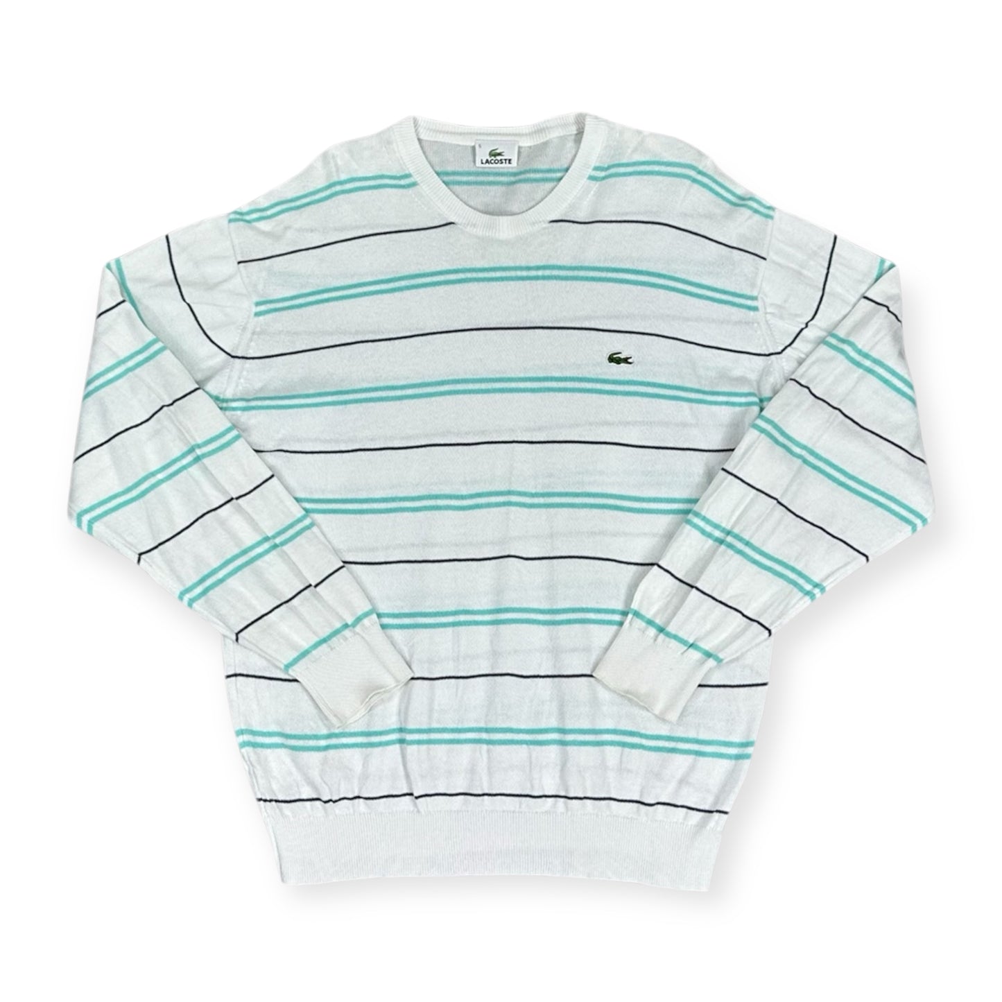 Lacoste Vintage white knit Longsleeve