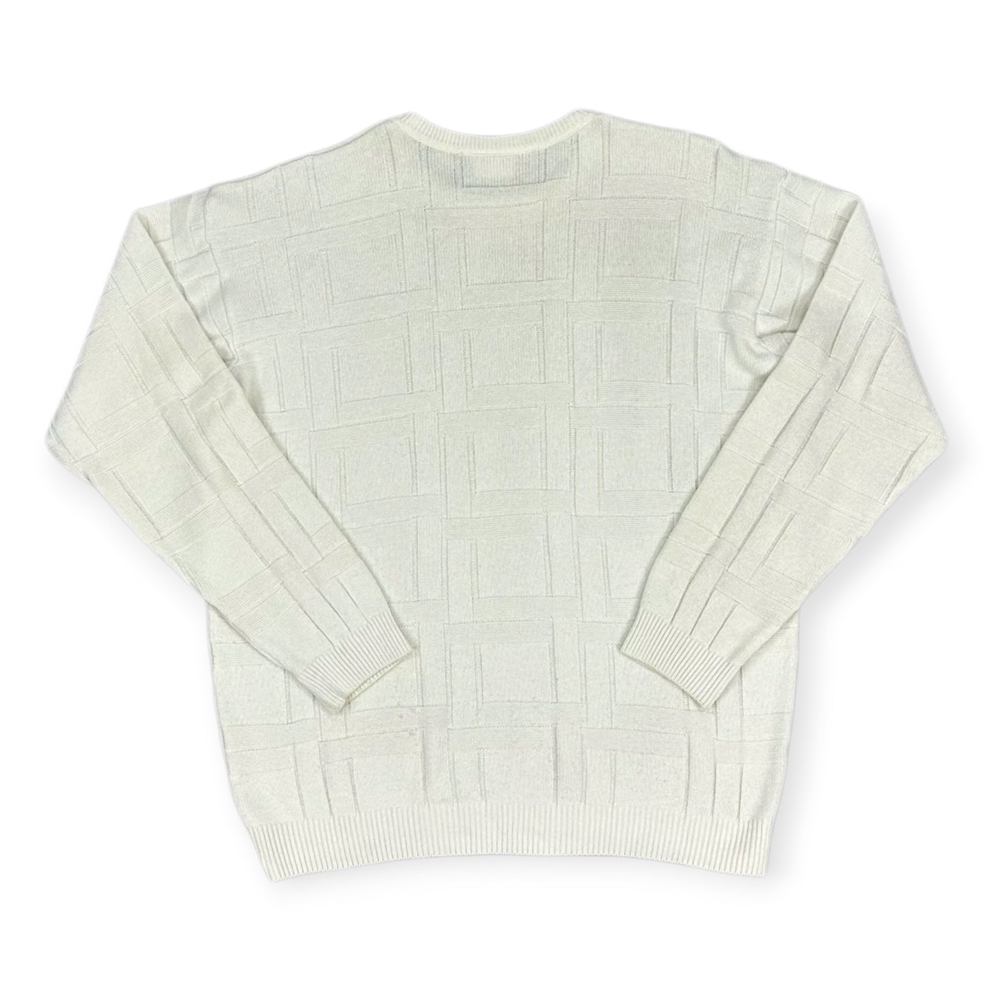 Lacoste Vintage white knit Sweatshirt