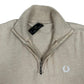 Fred Perry Vintage sand-coloured half zip Sweatshirt