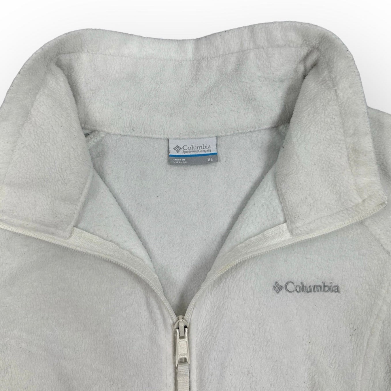 Columbia Vintage white fleece Jacket