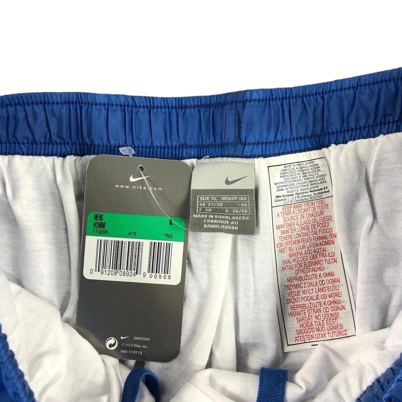 Nike Vintage blue Trackpants