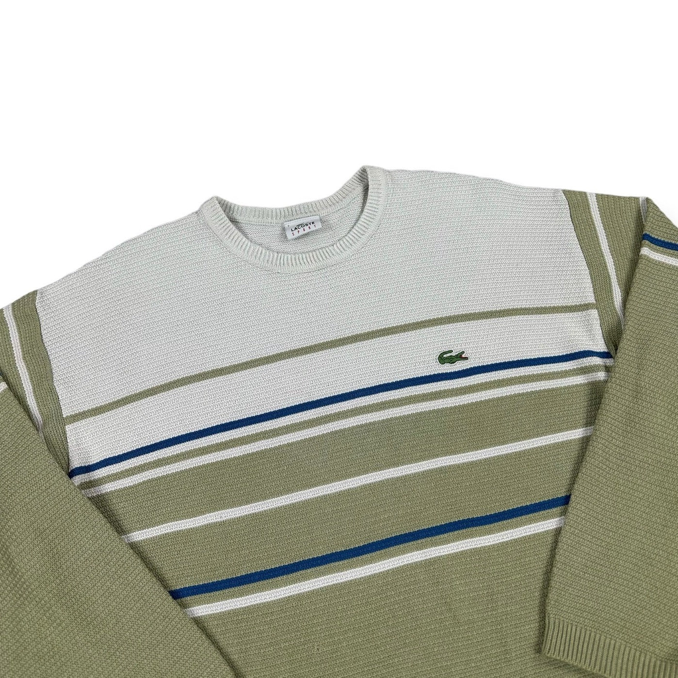 Vintage Lacoste olive green knit Sweatshirt