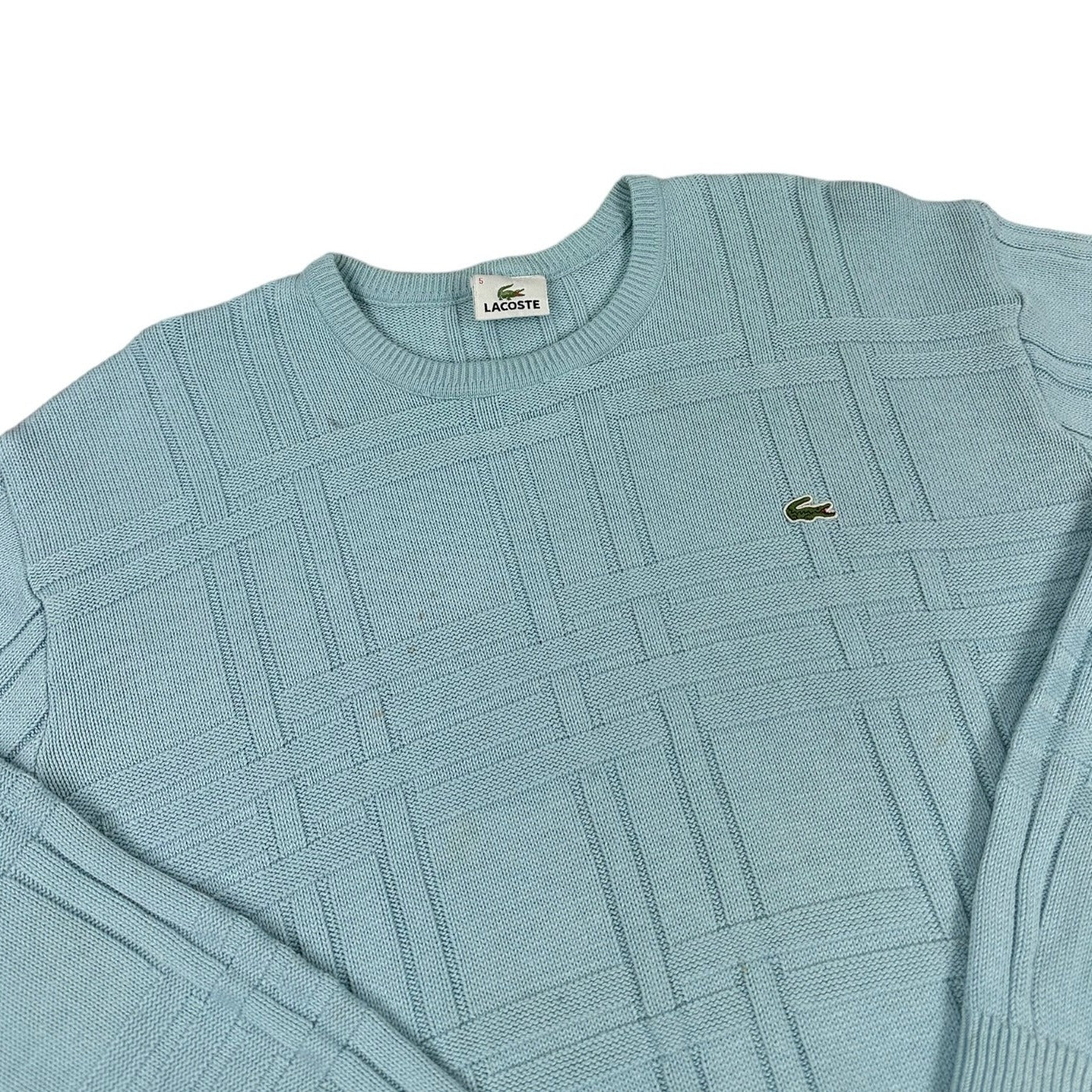 Vintage Lacoste babyblue knit Sweatshirt