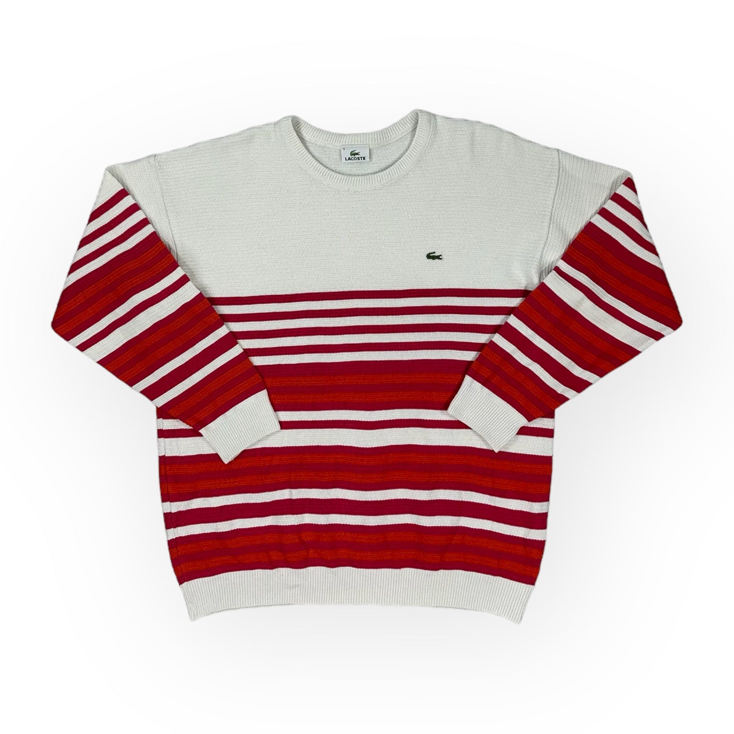 Lacoste Vintage white knit Sweatshirt