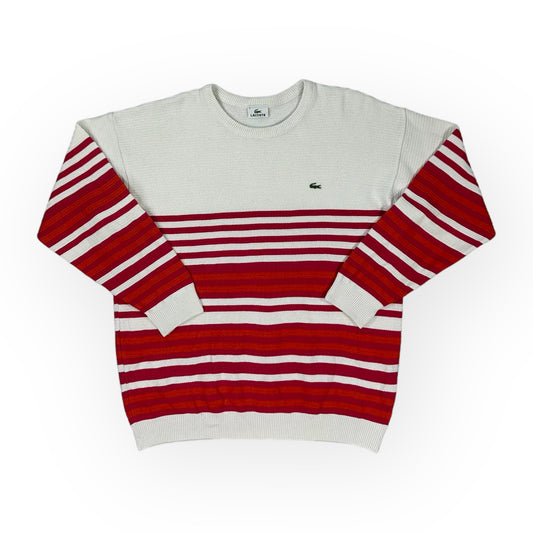 Lacoste Vintage white knit Sweatshirt