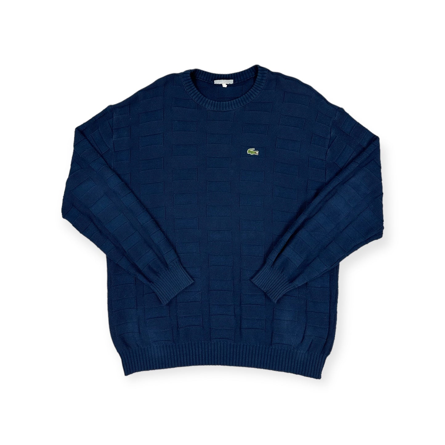 Vintage Lacoste navy blue knit Sweatshirt