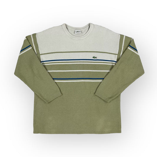 Vintage Lacoste olive green knit Sweatshirt