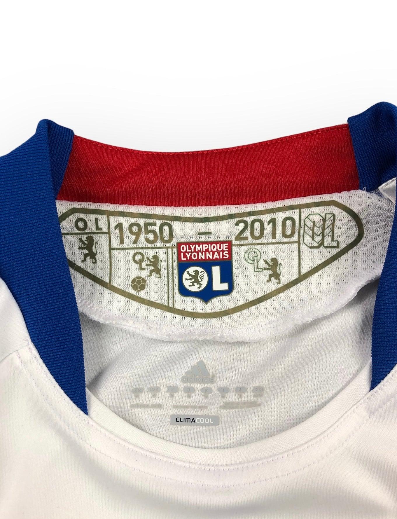 Vintage Adidas Olympique Lyonnais Jersey 2010/11